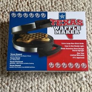 Texas Waffle Maker with Star Design